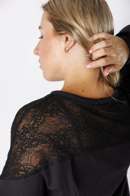 GoldBee Krajková Mikina Black (Barva Black, Velikost L)