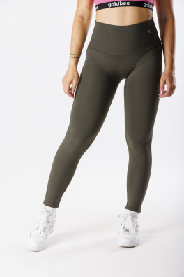 GoldBee Tvarující Legíny Lycra Army (Barva Army, Velikost 3XL)