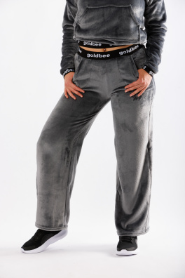 GoldBee Fluffy Kalhoty Grey (Barva Grey, Velikost L)