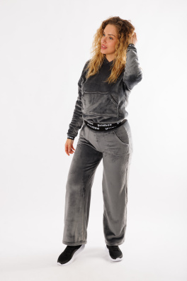 GoldBee Fluffy Kalhoty Grey (Barva Grey, Velikost L)