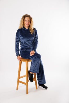 GoldBee Fluffy Kalhoty Jeans (Barva Jeans, Velikost L)