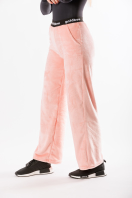 GoldBee Fluffy Kalhoty Salmon (Barva Salmon, Velikost L)