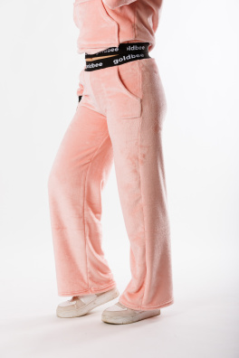 GoldBee Fluffy Kalhoty Salmon (Barva Salmon, Velikost L)