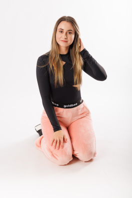 GoldBee Fluffy Kalhoty Salmon (Barva Salmon, Velikost L)