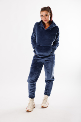 GoldBee Fluffy Tepláky Jeans (Barva Jeans, Velikost L)