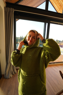 GoldBee Mikina Doba Ledová Apple Green (Barva Apple Green, Velikost XL-4XL)