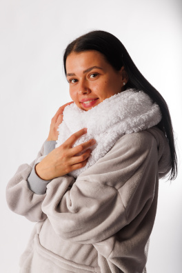 GoldBee Kruhová Šála Doba Ledová White (Barva White, Velikost M)