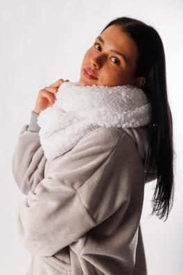 GoldBee Kruhová Šála Doba Ledová White (Barva White, Velikost M)