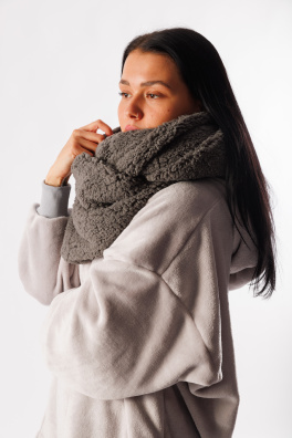 GoldBee Kruhová Šála Doba Ledová Grey (Barva Grey, Velikost M)