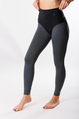 GoldBee Legíny Stahující Pas Horny Lycra Grey (Barva Grey, Velikost L)