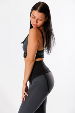 GoldBee Legíny Stahující Pas Horny Lycra Grey (Barva Grey, Velikost L)