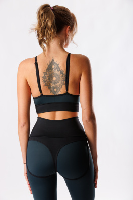 GoldBee Legíny Stahující Pas Horny Lycra Onyx (Barva Onyx, Velikost L)