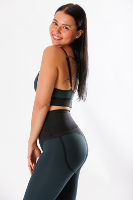 GoldBee Legíny Stahující Pas Horny Lycra Onyx (Barva Onyx, Velikost L)