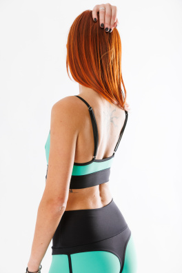 GoldBee Podprsenka Horny Aqua Green (Barva Aqua Green, Velikost L)