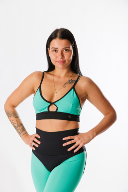 GoldBee Podprsenka Horny Aqua Green (Barva Aqua Green, Velikost L)