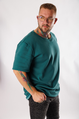 GoldBee Pánské Teplé Tričko Green (Barva Green, Velikost L)