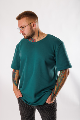 GoldBee Pánské Teplé Tričko Green (Barva Green, Velikost L)