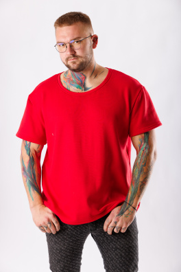 GoldBee Pánské Teplé Tričko Red (Barva Red, Velikost L)