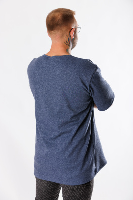 GoldBee Pánské Teplé Tričko Blue (Barva Blue, Velikost L)