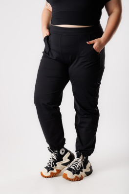 GoldBee Zateplené Kalhoty Relax Black (Barva Black, Velikost L)