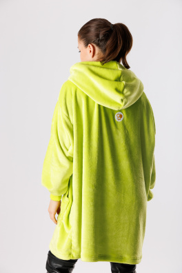 GoldBee Mikina Doba Ledová Fluffy Neon Green (Barva Green, Velikost XL-4XL)