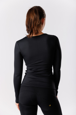 GoldBee Stahující Tričko Mesh S Dlouhým Rukávem Black (Barva Black, Velikost 3XL)