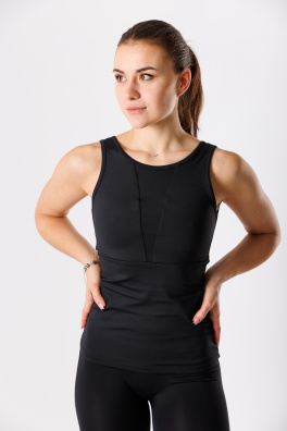 GoldBee Stahující Dlouhý Top Black (Barva Black, Velikost 3XL)