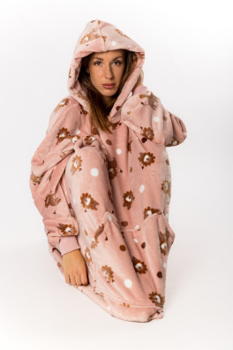 GoldBee Mikina Doba Ledová Fluffy Lions Pink (Barva Lions Pink, Velikost XS-L)