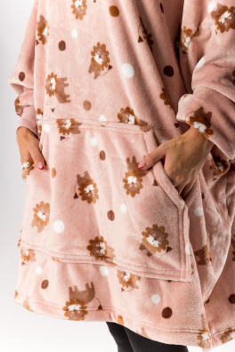 GoldBee Mikina Doba Ledová Fluffy Lions Pink (Barva Lions Pink, Velikost XS-L)