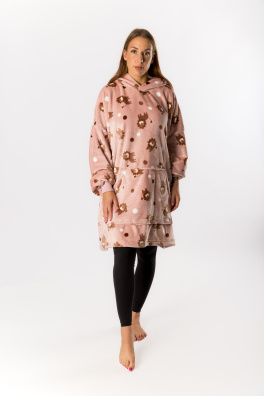 GoldBee Mikina Doba Ledová Fluffy Lions Pink (Barva Lions Pink, Velikost XS-L)