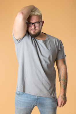 GoldBee Pánské Tričko Organic Grey (Barva Organic Grey, Velikost M)