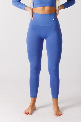 GoldBee Legíny Stahující Pas Lycra AirForce Blue (Barva Airforce Blue, Velikost L)
