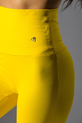 GoldBee Legíny Stahující Pas Yellow (Barva Yellow, Velikost XL)