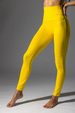 GoldBee Legíny Stahující Pas Yellow (Barva Yellow, Velikost XL)