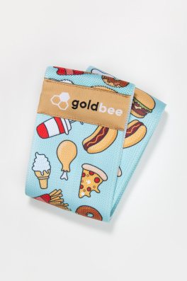 GoldBee Posilovací guma BeBooty 80 Fast Food (Barva Fast Food, Velikost L)
