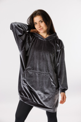 GoldBee Jarní Doba Ledová Velvet Grey (Barva Grey, Velikost S)