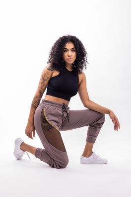 GoldBee Tepláky Chicago Taupe (Barva Taupe, Velikost L)