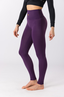 GoldBee Legíny Tenké Dark Violet (Barva Violet, Velikost L)