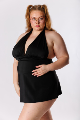 GoldBee Plavkové Šaty Black (Barva Black, Velikost 3XL)