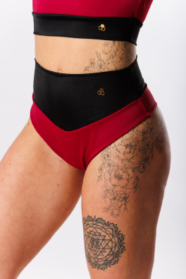 GoldBee Plavky Stahovací Brazilky Sport Bordo (Barva Bordo, Velikost 3XL)