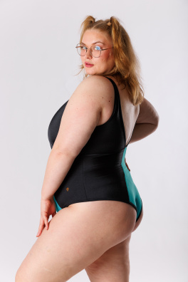 GoldBee Jednodílné Plavky Siluet Brazilky Aquamarine (Barva Aquamarine, Velikost 3XL)