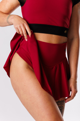 GoldBee Plavky Stahovací Sukně Brazilky Bordo (Barva Bordo, Velikost 3XL)