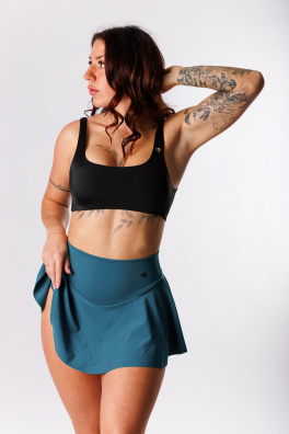 GoldBee Plavky Stahovací Sukně Brazilky Petrol (Barva Petrol, Velikost 3XL)