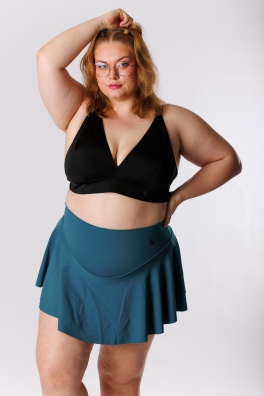 GoldBee Plavky Stahovací Sukně Brazilky Petrol (Barva Petrol, Velikost 3XL)