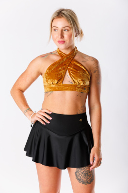 GoldBee Plavky Stahovací Sukně Kalhotky Black (Barva Black, Velikost 3XL)