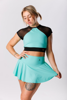 GoldBee Plavky Stahovací Sukně Brazilky Mint Green (Barva Mint Green, Velikost 3XL)