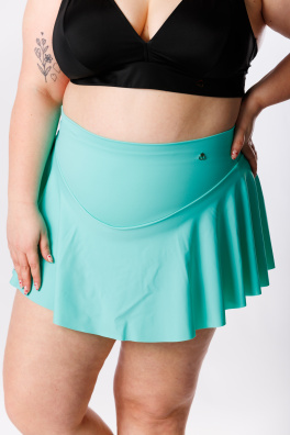 GoldBee Plavky Stahovací Sukně Brazilky Mint Green (Barva Mint Green, Velikost 3XL)