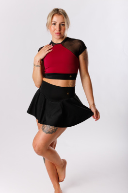 GoldBee Plavky Stahovací Sukně Brazilky Black (Barva Black, Velikost 3XL)