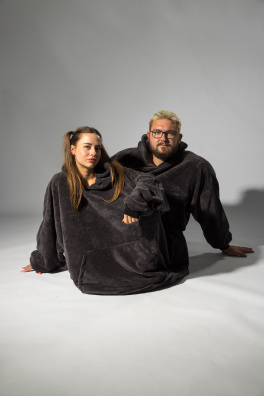 GoldBee Wellness Mikina Doba Ledová Antracite (Barva Antracite, Velikost XL-4XL)