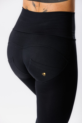 GoldBee Zvonové Legíny Push-Up Pro Lycra Black (Barva Black, Velikost 3XL)